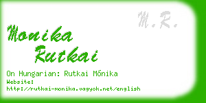 monika rutkai business card
